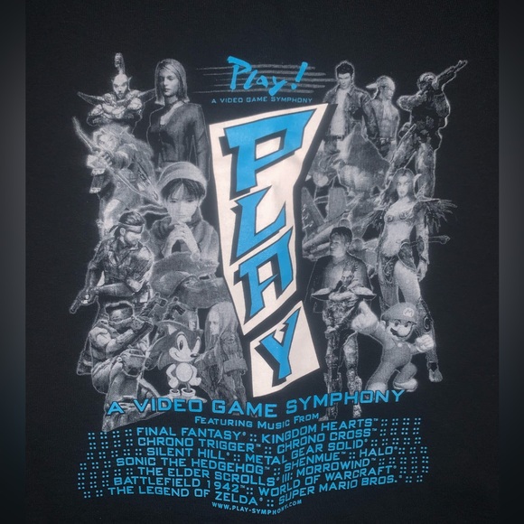 Play a video game symphony double sided graphic T-shirt - Picture 5 of 6